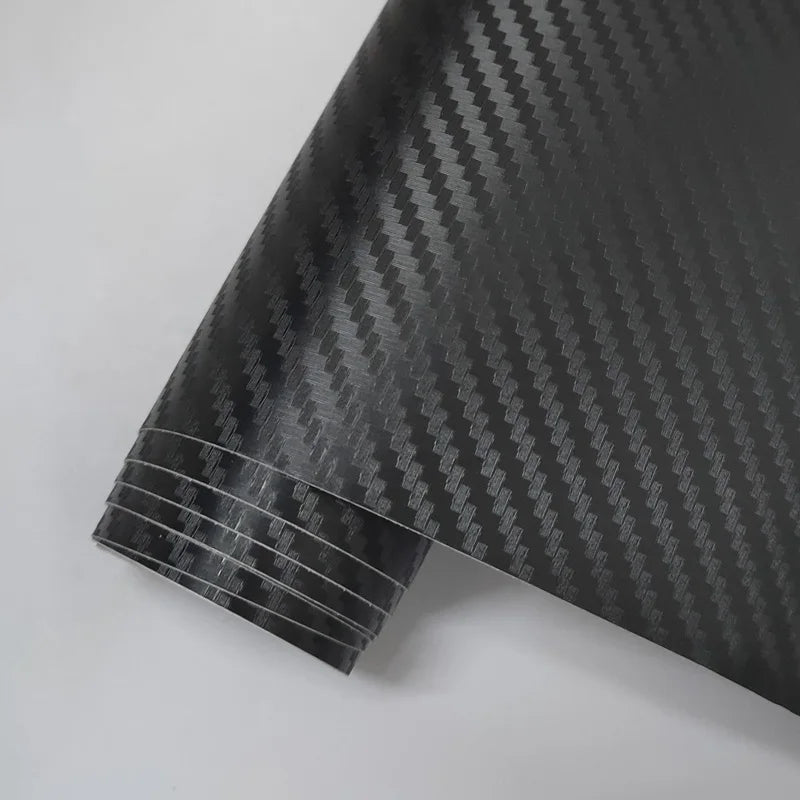 Black Matte Carbon Fiber Vinyl Wrap