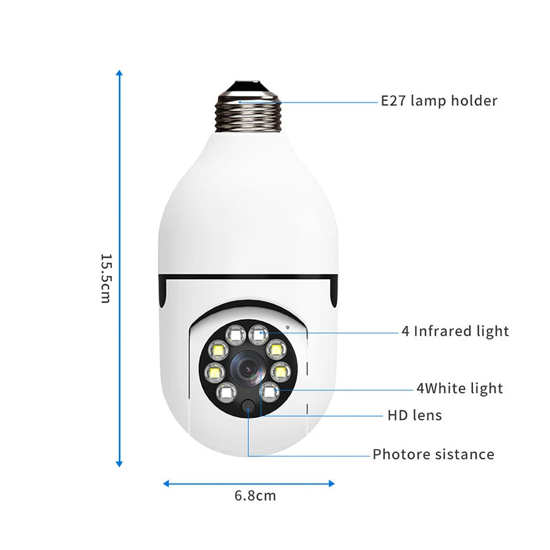 4G WiFi Bulb Camera 3MP