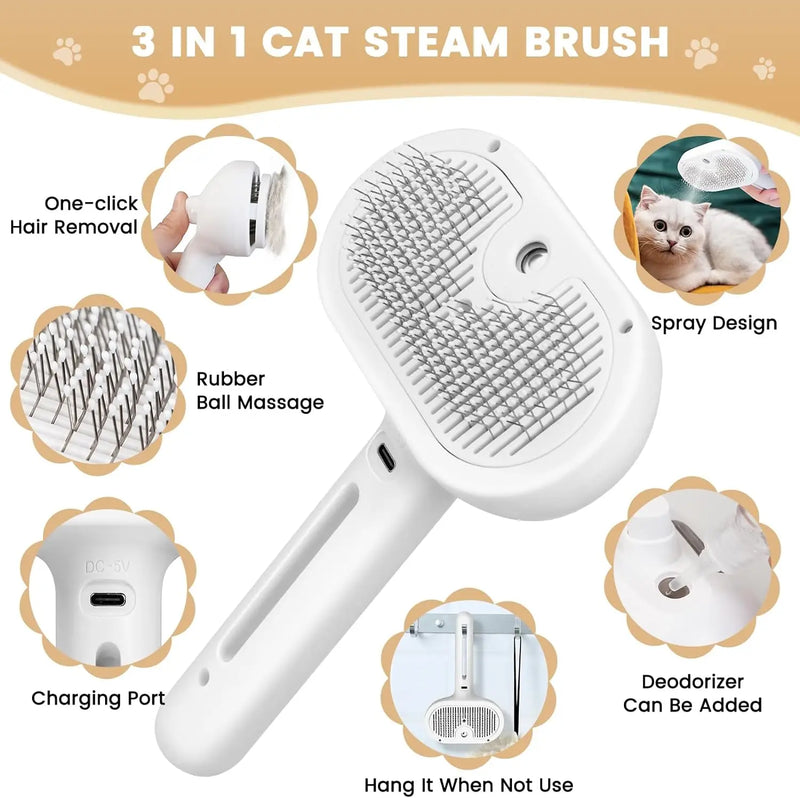 Steam Grooming Comb for Pets