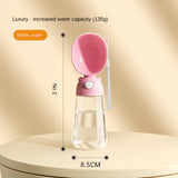 Portable Pet Water Bottle with Food Dispenser