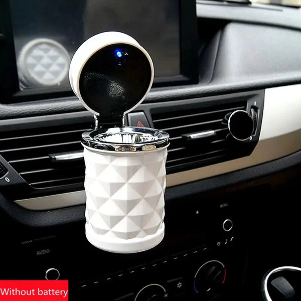 Car Ashtray with Lid & LED