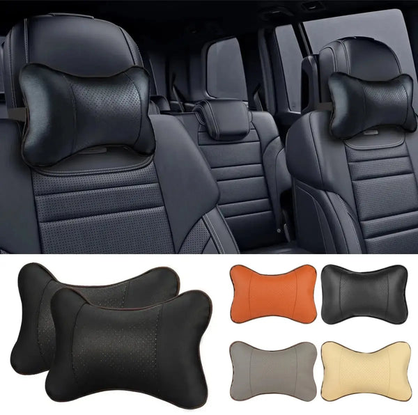 Car Neck Pillow PU Leather