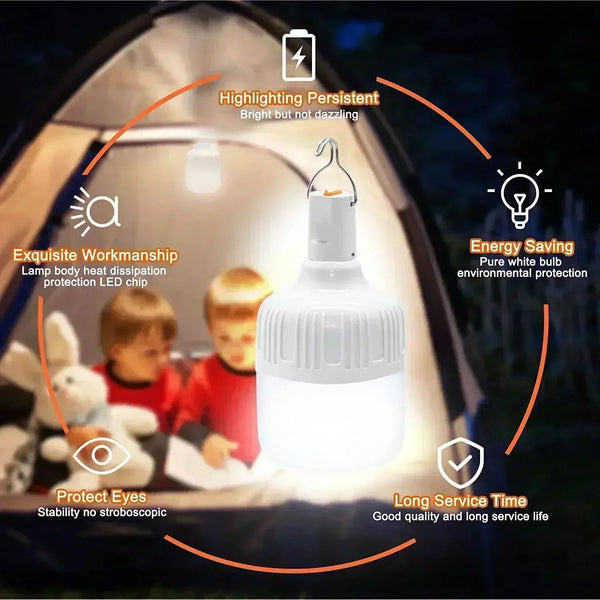 60W USB Rechargeable LED Camping Light