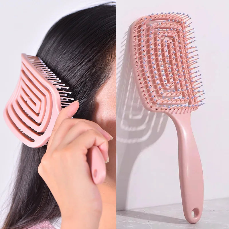 Elastic Massage Hair Brush