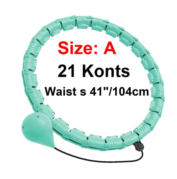 Adjustable 2-in-1 Weighted Hula Hoop