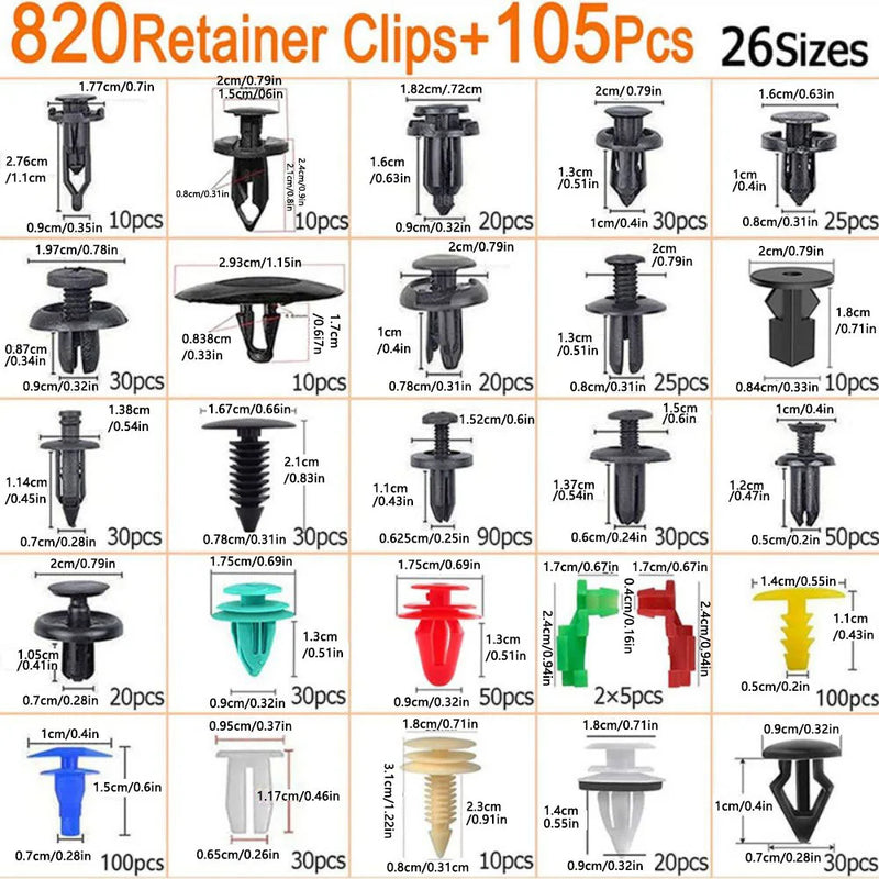 Car Fastener Clip Kit