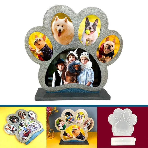 Dog Paw Photo Frame Mold