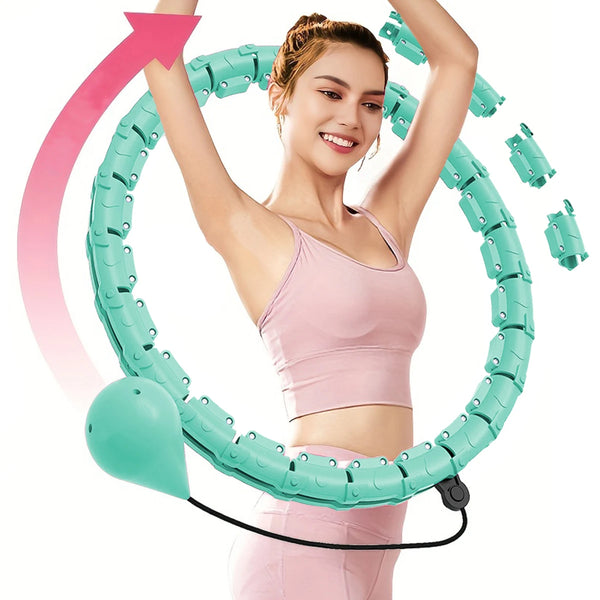 Adjustable 2-in-1 Weighted Hula Hoop