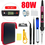 80W Digital Soldering Iron Set