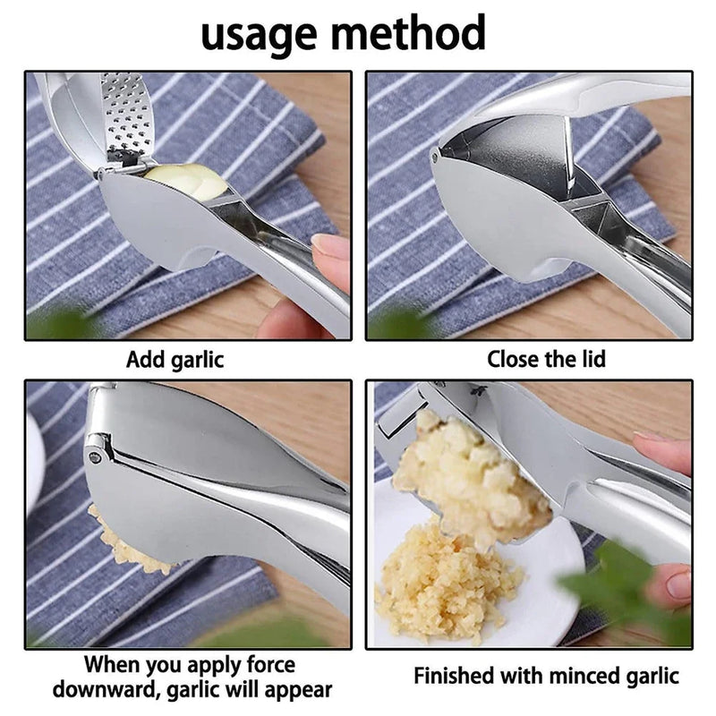 Stainless Steel Garlic Press