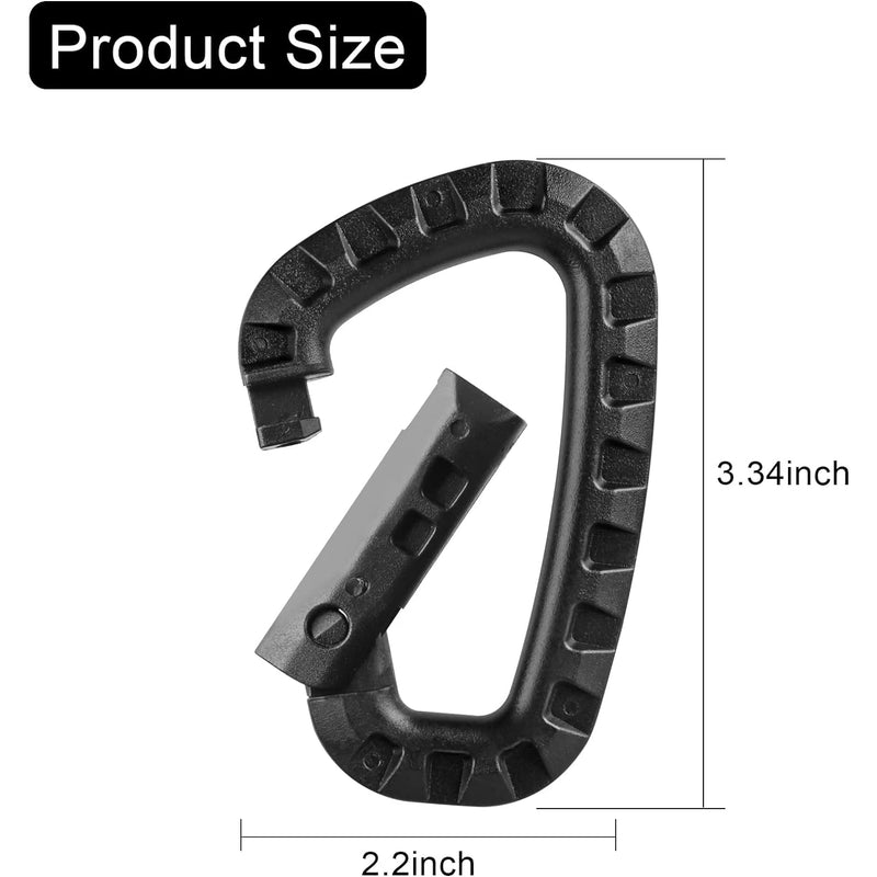 5Pcs Tactical Molle Carabiner Clip