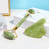 Jade Gua Sha & Roller Set