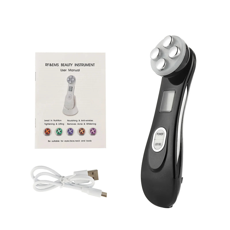 5-in-1 RF EMS LED Face Massager