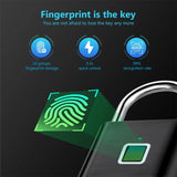 Fingerprint USB Smart Padlock