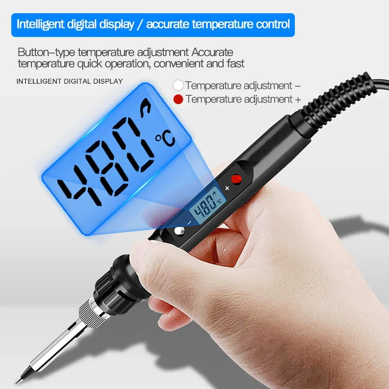 80W Digital Soldering Iron Set