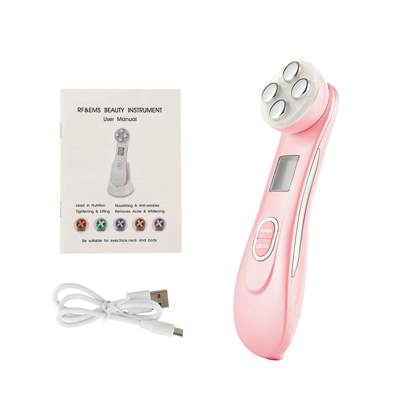 5-in-1 RF EMS LED Face Massager