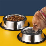 Stainless Steel Anti-Skid Dog Bowl