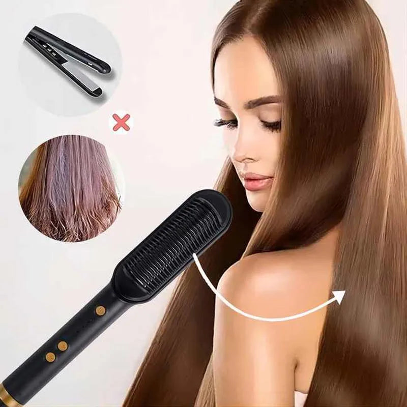 Electric Hair Straightener Brush