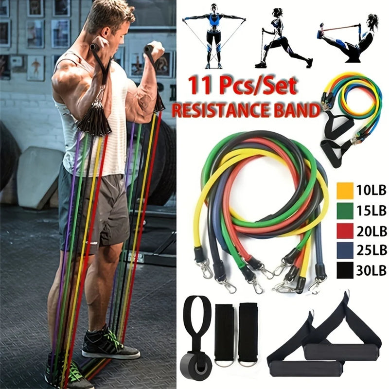 11pcs Resistance Bands Set