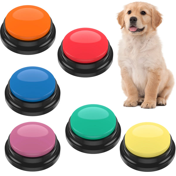 6 Color Voice Recording Button Dog