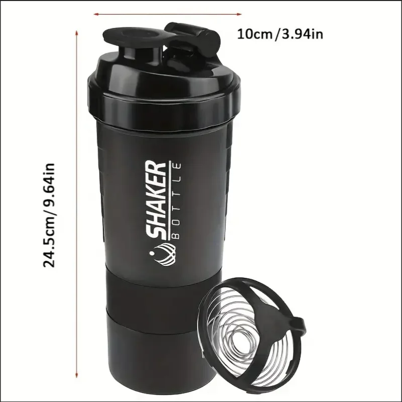 2-Tier Protein Shaker Bottle