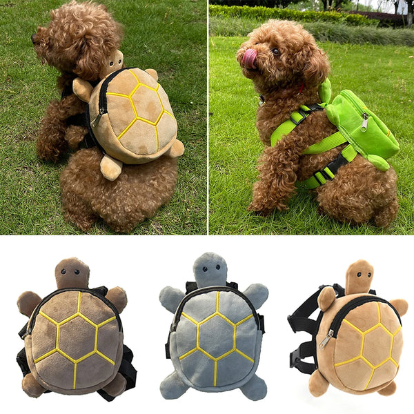 Turtle Shape Pet Backpack with Adjustable Belt