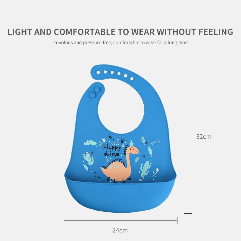 Waterproof Dinosaur Baby Bib