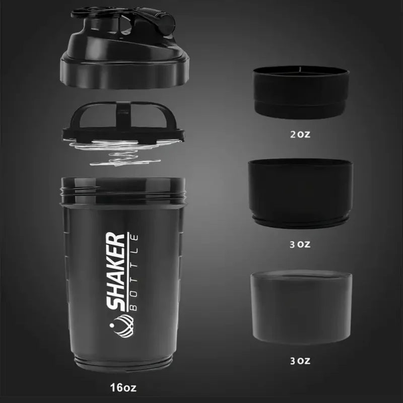 2-Tier Protein Shaker Bottle