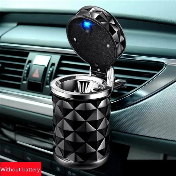 Car Ashtray with Lid & LED