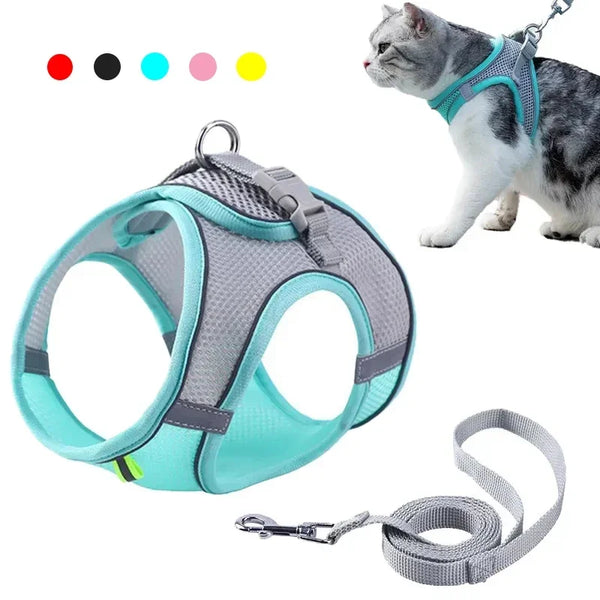 Cat & Dog Harness Leash Set