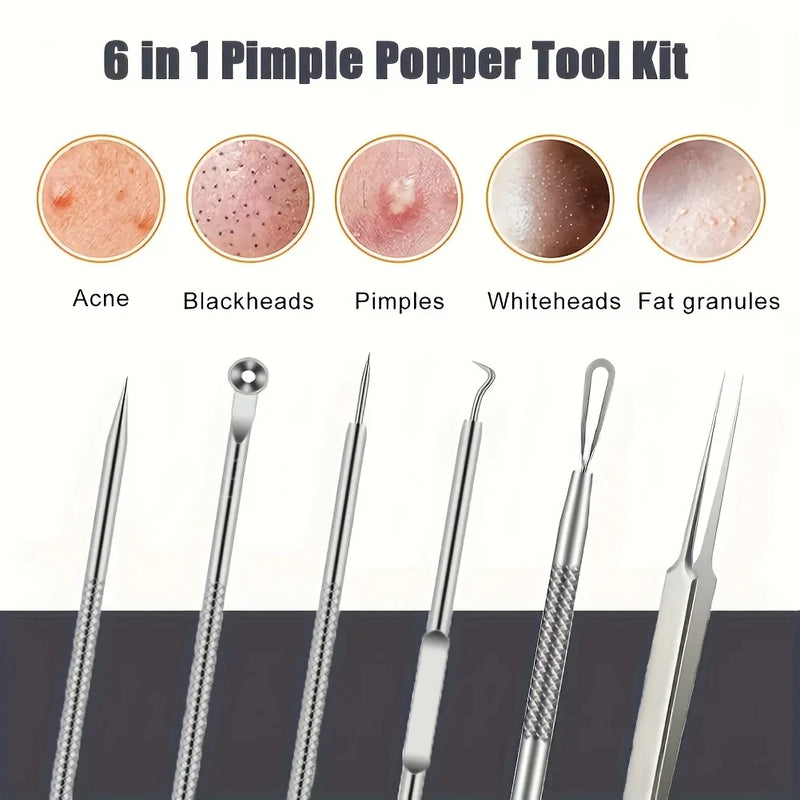 6Pcs Blackhead Remover Kit