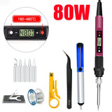 80W Digital Soldering Iron Set